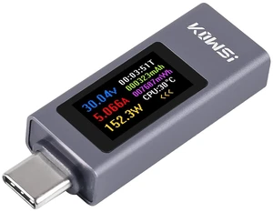 1PCS USB C Tester Power Meter, 4-30V 0-12A Type-C PD Tester Digital Multimeter, Voltage and Current Tester Meter Voltmeter, Power Bank Capacity USB Cable Charger Detector (KWS-2302C) 1PCS USB C Tester Power Meter, 4-30V 0-12A Type-C PD Tester Digital Multimeter, Voltage and Current Tester Meter Voltmeter, Power Bank Capacity USB Cable Charger Detector (KWS-2302C)
