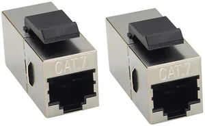 CAT7 Keystone Jack Ethernet Coupler Cat-7 RJ45 Female to Female Keystone High-Speed Ethernet Coupler Connectivity for Standard Wall Plates & Patch Panels - UTP Inline RJ45 Coupler(2Pack/CAT7) CAT7 Keystone Jack Ethernet Coupler Cat-7 RJ45 Female to Female Keystone High-Speed Ethernet Coupler Connectivity for Standard Wall Plates & Patch Panels - UTP Inline RJ45 Coupler(2Pack/CAT7)