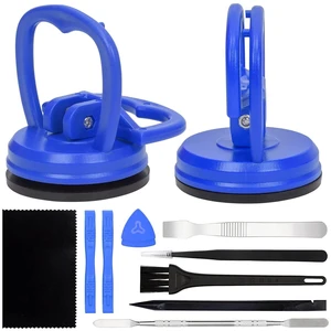 Suction Cups Heavy-Duty 2 Pieces + Spudger Pry Tool Kit 12 Piece Opening Tool Bundle, Ultimate Toolkit for iMac, iPhone, MacBook, iPad, TV, Phone, Laptop, Computer, Tablet, LCD Screen Remover Suction Cups Heavy-Duty 2 Pieces + Spudger Pry Tool Kit 12 Piece Opening Tool Bundle, Ultimate Toolkit for iMac, iPhone, MacBook, iPad, TV, Phone, Laptop, Computer, Tablet, LCD Screen Remover