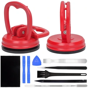 Suction Cups Heavy-Duty 2 Pieces + Spudger Pry Tool Kit 12 Piece Opening Tool Bundle, Ultimate Toolkit for iMac, iPhone, MacBook, iPad, TV, Phone, Laptop, Computer, Tablet, LCD Screen Remover Suction Cups Heavy-Duty 2 Pieces + Spudger Pry Tool Kit 12 Piece Opening Tool Bundle, Ultimate Toolkit for iMac, iPhone, MacBook, iPad, TV, Phone, Laptop, Computer, Tablet, LCD Screen Remover