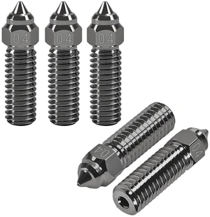 5PCS K1 Nozzles 3D Printer Hardened Steel Nozzles 0.4mm, High-Speed Printing and High Flow Extruder Nozzles for K1, K1 Max, CR-M4, CR-10 SE 3D Printers 5PCS K1 Nozzles 3D Printer Hardened Steel Nozzles 0.4mm, High-Speed Printing and High Flow Extruder Nozzles for K1, K1 Max, CR-M4, CR-10 SE 3D Printers