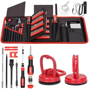 Precision Screwdriver Set 191-Piece + 2-Piece Suction Cups Bundle, LCD Screen Remover for Computer, iPhone, Laptop, Cell Phone, Macbook, PS4/5, Tablet and Electronics Repair Precision Screwdriver Set 191-Piece + 2-Piece Suction Cups Bundle, LCD Screen Remover for Computer, iPhone, Laptop, Cell Phone, Macbook, PS4/5, Tablet and Electronics Repair