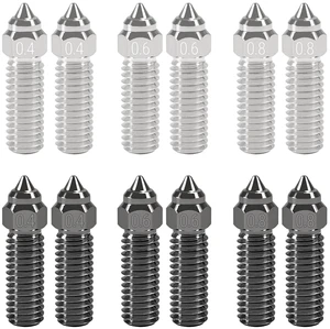 12PCS 3D Printer K1 Nozzle Kit 0.4mm,0.6mm, 0.8mm,Copper Alloy Nozzles with Hardened Steel Nozzles 0.4mm 0.6mm 0.8mm Copper Alloy Nozzles for CR-M4 3D Printer K1, K1 MAX 12PCS 3D Printer K1 Nozzle Kit 0.4mm,0.6mm, 0.8mm,Copper Alloy Nozzles with Hardened Steel Nozzles 0.4mm 0.6mm 0.8mm Copper Alloy Nozzles for CR-M4 3D Printer K1, K1 MAX