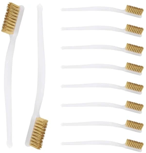 10pcs 3D Printer Nozzle Cleaning Copper Wire Toothbrush Tool Copper Brush Handle Hot Bed Cleaning Toothbrush 10pcs 3D Printer Nozzle Cleaning Copper Wire Toothbrush Tool Copper Brush Handle Hot Bed Cleaning Toothbrush