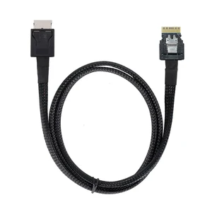 OcuLink PCIe PCI-Express SFF-8611 4i to SFF-8654 Slimline SSD Data Active Cable 50cm OcuLink PCIe PCI-Express SFF-8611 4i to SFF-8654 Slimline SSD Data Active Cable 50cm