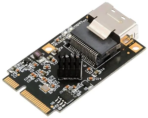 MINI PCI-E Male to Mini SAS SFF-8087 Female 4 SATA Disk SATA 3.0 Protocol 6Gbps Converter for SSD MINI PCI-E Male to Mini SAS SFF-8087 Female 4 SATA Disk SATA 3.0 Protocol 6Gbps Converter for SSD
