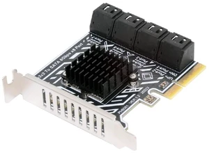 PCIE 4.0 4X to 8Port SATA 3.0 6Gbps Storage Expansion Adapter Card PCIE 4.0 4X to 8Port SATA 3.0 6Gbps Storage Expansion Adapter Card