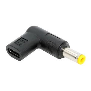 90 Degree Angled USB-C Female to DC 15V 5.5x2.5mm Plug PD Trigger Emulator Adapter 90 Degree Angled USB-C Female to DC 15V 5.5x2.5mm Plug PD Trigger Emulator Adapter