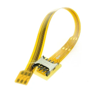 Micro SIM Card to Nano SIM Kit Male to Female Extension Soft Flat FPC Cable Extender 10cm Micro SIM Card to Nano SIM Kit Male to Female Extension Soft Flat FPC Cable Extender 10cm