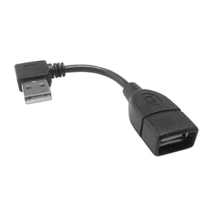 Type USB 2.0 Type-A Male Left Angled to USB Female 90 Degree Type Extension Cable 10cm Type USB 2.0 Type-A Male Left Angled to USB Female 90 Degree Type Extension Cable 10cm