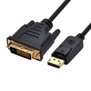 DisplayPort DP Male Source to DVI Male Single Link Video 1080p 60hz Cable 6ft 1.8m for DVI Monitor DisplayPort DP Male Source to DVI Male Single Link Video 1080p 60hz Cable 6ft 1.8m for DVI Monitor