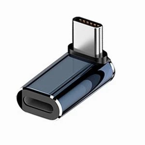 Male to Female USB-C Type C 8P 27W Power 480Mbps Data Adapter Compatible with iPhone 15 & Android & Tablet Up Down Angled Male to Female USB-C Type C 8P 27W Power 480Mbps Data Adapter Compatible with iPhone 15 & Android & Tablet Up Down Angled