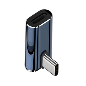 Male to Female USB-C Type C 8P 27W Power 480Mbps Data Adapter Compatible with iPhone 15 & Android & Tablet Low Profile Angled Male to Female USB-C Type C 8P 27W Power 480Mbps Data Adapter Compatible with iPhone 15 & Android & Tablet Low Profile Angled