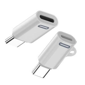 2pcs/Set Male to Female 27W Power 480Mbps USB-C Type C to 8P Data Adapter Compatible with iPhone 15 & Android & Tablet White 2pcs/Set Male to Female 27W Power 480Mbps USB-C Type C to 8P Data Adapter Compatible with iPhone 15 & Android & Tablet White