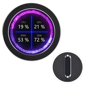 2.8inch Round LCD Display, CPU/GPU Cooler, Black 2.8inch Round LCD Display, CPU/GPU Cooler, Black