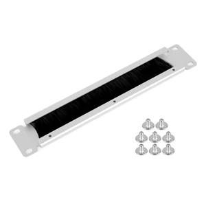 HomeRack 10inch Cabinet Acce-1U Cable Management Panel HomeRack 10inch Cabinet Acce-1U Cable Management Panel