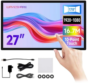 27inch Capacitive Touch Monitor, 1920×1080 Full HD, Optical Bonding Toughened Glass Panel, HDMI Display Interface, 10-Point Touch 27inch Capacitive Touch Monitor, 1920×1080 Full HD, Optical Bonding Toughened Glass Panel, HDMI Display Interface, 10-Point Touch