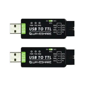 Industrial USB to TTL Converter with Original FT232RNL Onboard and Multi Protection Circuits Support Multi Systems Support Win7/8/8.1/10/11, Mac, Linux, Android, Wince-2PCS Industrial USB to TTL Converter with Original FT232RNL Onboard and Multi Protection Circuits Support Multi Systems Support Win7/8/8.1/10/11, Mac, Linux, Android, Wince-2PCS