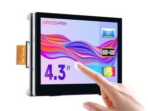 4.3inch QLED Display, Compatible with Raspberry Pi 5/4B/3B+/3A+/3B/2B/B+/A+/CM3/3+/4, DSI Interface, 800 × 480 Resolution, Integrated Structure, 4.3inch QLED Display, Compatible with Raspberry Pi 5/4B/3B+/3A+/3B/2B/B+/A+/CM3/3+/4, DSI Interface, 800 × 480 Resolution, Integrated Structure,