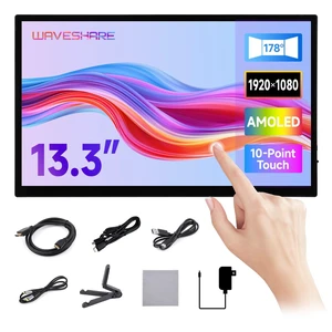 13.3inch FHD AMOLED Touch Display, Supports All Versions of Raspberry Pi and Jetson Series, 1920 × 1080, 100% sRGB and 100% DCI-P3 Color Gamut, Optical Bonding Toughened Glass Panel 13.3inch FHD AMOLED Touch Display, Supports All Versions of Raspberry Pi and Jetson Series, 1920 × 1080, 100% sRGB and 100% DCI-P3 Color Gamut, Optical Bonding Toughened Glass Panel