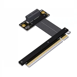 PCIe 5.0 x16 to x1 Extension Cable 32 Gbps HighSpeed Riser Support Network Card, USB Card, Capture Card, SSD Adapter Card (K31SL-BK,25CM) PCIe 5.0 x16 to x1 Extension Cable 32 Gbps HighSpeed Riser Support Network Card, USB Card, Capture Card, SSD Adapter Card (K31SL-BK,25CM)