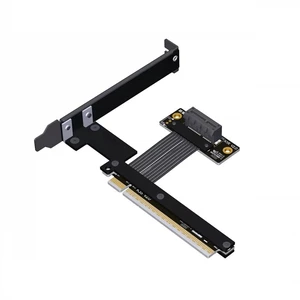 PCIe 5.0 x16 to x1 Extension Cable 32 Gbps HighSpeed Riser Support Network Card, USB Card, Capture Card, SSD Adapter Card (K31SR-BK-F2,25CM) PCIe 5.0 x16 to x1 Extension Cable 32 Gbps HighSpeed Riser Support Network Card, USB Card, Capture Card, SSD Adapter Card (K31SR-BK-F2,25CM)