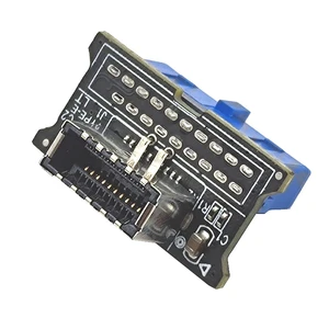 USB 3.0 Front 19PIN to USB 3.1 Gen 2 Type-C Front Panel Header Type-E 20 to 19 Pin Adapter for Computer Mainboard USB 3.0 Front 19PIN to USB 3.1 Gen 2 Type-C Front Panel Header Type-E 20 to 19 Pin Adapter for Computer Mainboard