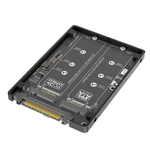 NVMe-Compatible M-Key + NGFF B-Key SSD to U.2 SFF-8639 Converter Card with Case Supports 2230 2242 2260 2280 M.2 SSD for Server NAS NVMe-Compatible M-Key + NGFF B-Key SSD to U.2 SFF-8639 Converter Card with Case Supports 2230 2242 2260 2280 M.2 SSD for Server NAS