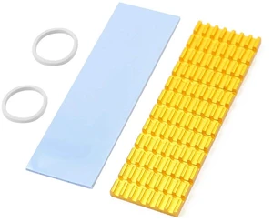 Upgraded Heatsink Cooler Heat Sink Cool Fin Thermal Conductive Adhesive for M.2 NGFF 2280 PCI-E NVME SSD 70 * 22mm Thickness 3/6mm (3mm, Gold) Upgraded Heatsink Cooler Heat Sink Cool Fin Thermal Conductive Adhesive for M.2 NGFF 2280 PCI-E NVME SSD 70 * 22mm Thickness 3/6mm (3mm, Gold)