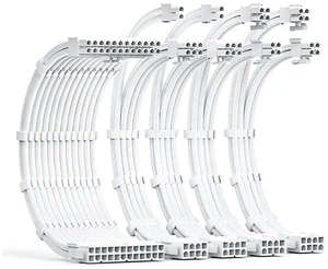 18AWG GPU Power Supply Extension Cable Compatible with 20 Series,30 Series,4060,4060 Ti,Selected 4070 (Cable Set 5pcs,32CM) 18AWG GPU Power Supply Extension Cable Compatible with 20 Series,30 Series,4060,4060 Ti,Selected 4070 (Cable Set 5pcs,32CM)
