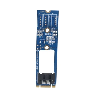 M.2 to SATA 7Pin Adapter Card M.2 Key B-M to SATA3.0 Converter Board for M2 NGFF 2242 2260 2280 SDD M.2 to SATA 7Pin Adapter Card M.2 Key B-M to SATA3.0 Converter Board for M2 NGFF 2242 2260 2280 SDD