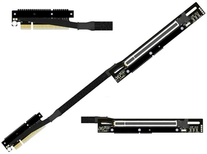 PCIe 5.0 x8 to x16 GPU Riser Cable with Latch 256Gbps HighSpeed Riser Supports RTX 50 Series, RX 90xx Series, New PCIe 5.0 GPU (K83UP-TR,30CM) PCIe 5.0 x8 to x16 GPU Riser Cable with Latch 256Gbps HighSpeed Riser Supports RTX 50 Series, RX 90xx Series, New PCIe 5.0 GPU (K83UP-TR,30CM)