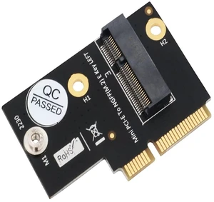 NGFF M.2 (Key-A+E/Key-E) to Half-Size Mini PCI-E Express Card,Compatible with Intel AX201 AX200 9260 8265 8260 7260 Card NGFF M.2 (Key-A+E/Key-E) to Half-Size Mini PCI-E Express Card,Compatible with Intel AX201 AX200 9260 8265 8260 7260 Card