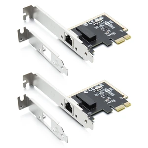 1Gb/s PCIe RJ45 LAN Network Card with Realtek RTL8111H, 2-Pack 1Gb/s PCIe RJ45 LAN Network Card with Realtek RTL8111H, 2-Pack
