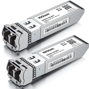 Industrial Grade 10GBase-SR SFP+ Transceiver, 10G 850nm MMF, up to 300 Meters, Compatible with Cisco SFP-10G-SR, Meraki MA-SFP-10GB-SR, Ubiquiti UniFi UF-MM-10G, Fortinet, Netgear and More,2 Pack Industrial Grade 10GBase-SR SFP+ Transceiver, 10G 850nm MMF, up to 300 Meters, Compatible with Cisco SFP-10G-SR, Meraki MA-SFP-10GB-SR, Ubiquiti UniFi UF-MM-10G, Fortinet, Netgear and More,2 Pack