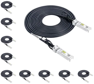 SFP+ DAC Twinax Cable - 10GBASE-CU Passive Direct Attach Copper SFP Cable for Cisco SFP-H10GB-CU7M, Ubiquiti UniFi UC-DAC-SFP+, Meraki, Fortinet, D-Link, 26AWG, 7-Meter(23ft), 10-Pack SFP+ DAC Twinax Cable - 10GBASE-CU Passive Direct Attach Copper SFP Cable for Cisco SFP-H10GB-CU7M, Ubiquiti UniFi UC-DAC-SFP+, Meraki, Fortinet, D-Link, 26AWG, 7-Meter(23ft), 10-Pack