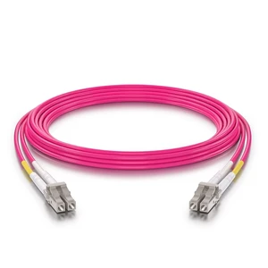 Fiber Patch Cable - 10Gb/Gigabit Multi-Mode Jumper Duplex 50/125m LSZH Fiber Optic Cord for SFP Transceiver, Magenta, 4-Meter(13.1-ft) Fiber Patch Cable - 10Gb/Gigabit Multi-Mode Jumper Duplex 50/125m LSZH Fiber Optic Cord for SFP Transceiver, Magenta, 4-Meter(13.1-ft)