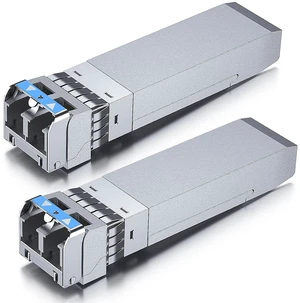 Industrial Grade 10GBase-LR SFP+ Transceiver, 10G 1310nm SMF SingleMode LC Fiber Optic Module, up to 10km, for Cisco SFP-10G-LR, Meraki MA-SFP-10GB-LR, Ubiquiti UniFi, Mikrotik, Pack of 2 Industrial Grade 10GBase-LR SFP+ Transceiver, 10G 1310nm SMF SingleMode LC Fiber Optic Module, up to 10km, for Cisco SFP-10G-LR, Meraki MA-SFP-10GB-LR, Ubiquiti UniFi, Mikrotik, Pack of 2