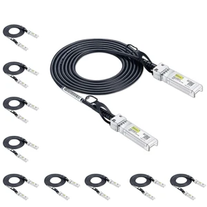 SFP+ DAC Twinax Cable, 10G SFP+ to SFP+ Direct Attach Copper Patch Passive Cable for Cisco SFP-H10GB-CU2.5M, Meraki MA-CBL-TA-1M, Ubiquiti UniF, D-Link, Fortinet,2.5 Meter(8.2ft), 10-Pack SFP+ DAC Twinax Cable, 10G SFP+ to SFP+ Direct Attach Copper Patch Passive Cable for Cisco SFP-H10GB-CU2.5M, Meraki MA-CBL-TA-1M, Ubiquiti UniF, D-Link, Fortinet,2.5 Meter(8.2ft), 10-Pack