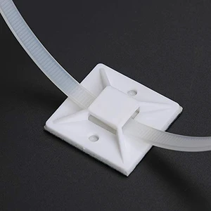 Self Adhesive Cable Tie Mounts - 3M Strongly Adhesive-Backed Zip Tie Base Holders for Home, Office Cable Wire Management(19.5mm x 19.5mm, White, 100pack) Self Adhesive Cable Tie Mounts - 3M Strongly Adhesive-Backed Zip Tie Base Holders for Home, Office Cable Wire Management(19.5mm x 19.5mm, White, 100pack)