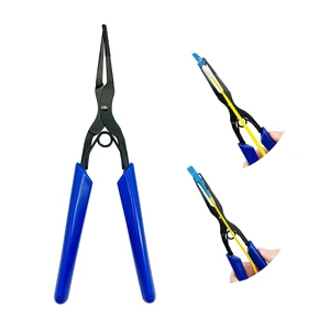 Fiber Connector Pliers - Precision Flange Tool for SC, LC, MPO, MTP Connectors, Long Nose with Non-Slip Handle for High-Density Panels & Network Installation Fiber Connector Pliers - Precision Flange Tool for SC, LC, MPO, MTP Connectors, Long Nose with Non-Slip Handle for High-Density Panels & Network Installation