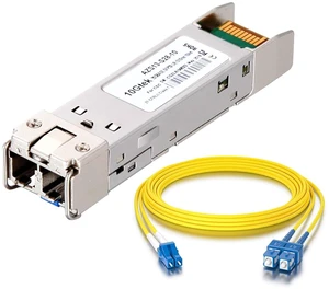 1 Pack of 25G SFP28 SFP+ Transceiver, 25GBase-LR Module, 1310nm SMF, up to 10km, Compatible with Mellanox MMA2L20-AR and 1 Pack of 1.5M Fiber Patch Cable 1 Pack of 25G SFP28 SFP+ Transceiver, 25GBase-LR Module, 1310nm SMF, up to 10km, Compatible with Mellanox MMA2L20-AR and 1 Pack of 1.5M Fiber Patch Cable