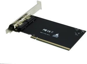 PCIe 4.0 16x to Dual SFF-8654 Slimline SAS,PCI-e Bifurcation x16 to x8x8 Split SFF-8654 Slimline SAS Adapter Card PCIe 4.0 16x to Dual SFF-8654 Slimline SAS,PCI-e Bifurcation x16 to x8x8 Split SFF-8654 Slimline SAS Adapter Card