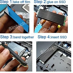 Cooling Heatsink for M.2 NGFF 2280 SM951 SM961 960PRO NVMe SSD Cooling Heatsink for M.2 NGFF 2280 SM951 SM961 960PRO NVMe SSD