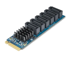 M.2 to SATA Adapter, M Key to SATA3.0 Card, ASMedia ASM1166 Chip, Support SSD and HDD for Desktop PC with LED Indicator, Tools Included M.2 to SATA Adapter, M Key to SATA3.0 Card, ASMedia ASM1166 Chip, Support SSD and HDD for Desktop PC with LED Indicator, Tools Included