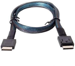 OCuLink SFF-8611 PCIe PCI-Express 4i to OCuLink SFF-8611 Data Extension Cable 40cms OCuLink SFF-8611 PCIe PCI-Express 4i to OCuLink SFF-8611 Data Extension Cable 40cms