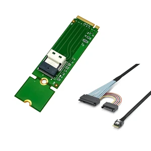 M.2 M-Key to SlimSAS (SFF-8654) 4i Adapter and Cable M.2 M-Key to SlimSAS (SFF-8654) 4i Adapter and Cable