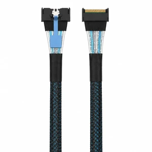 PCIe Gen5 MCIO to MCIO 8X Cable, SFF-TA-1016 74Pin 85-ohm, Server Storage Cable for NVMe Backplanes, HBAs, All-Flash Arrays, 1m(3.3ft) PCIe Gen5 MCIO to MCIO 8X Cable, SFF-TA-1016 74Pin 85-ohm, Server Storage Cable for NVMe Backplanes, HBAs, All-Flash Arrays, 1m(3.3ft)