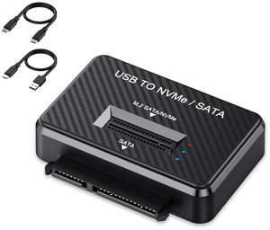 USB 3.2 M.2 NVMe SSD External Enclosure SATA Hard Drive Dock Reader USB 3.2 M.2 NVMe SSD External Enclosure SATA Hard Drive Dock Reader
