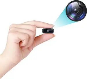 64GB FHD 1080P Small Mini Body Camera, Thumb Size Hands Free Recording Body Worn Camera, Wearable Action Body Cam, Premium Portable Camcorder Mount Anywhere for Security, Work, Guard, Travel